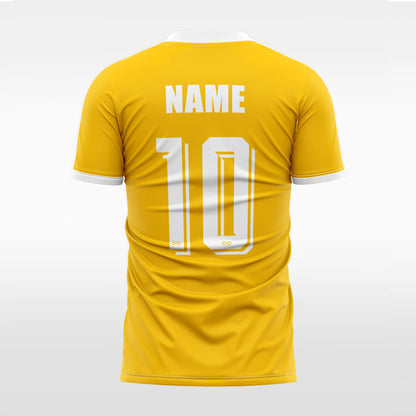 yellow custom short sleeve jersey