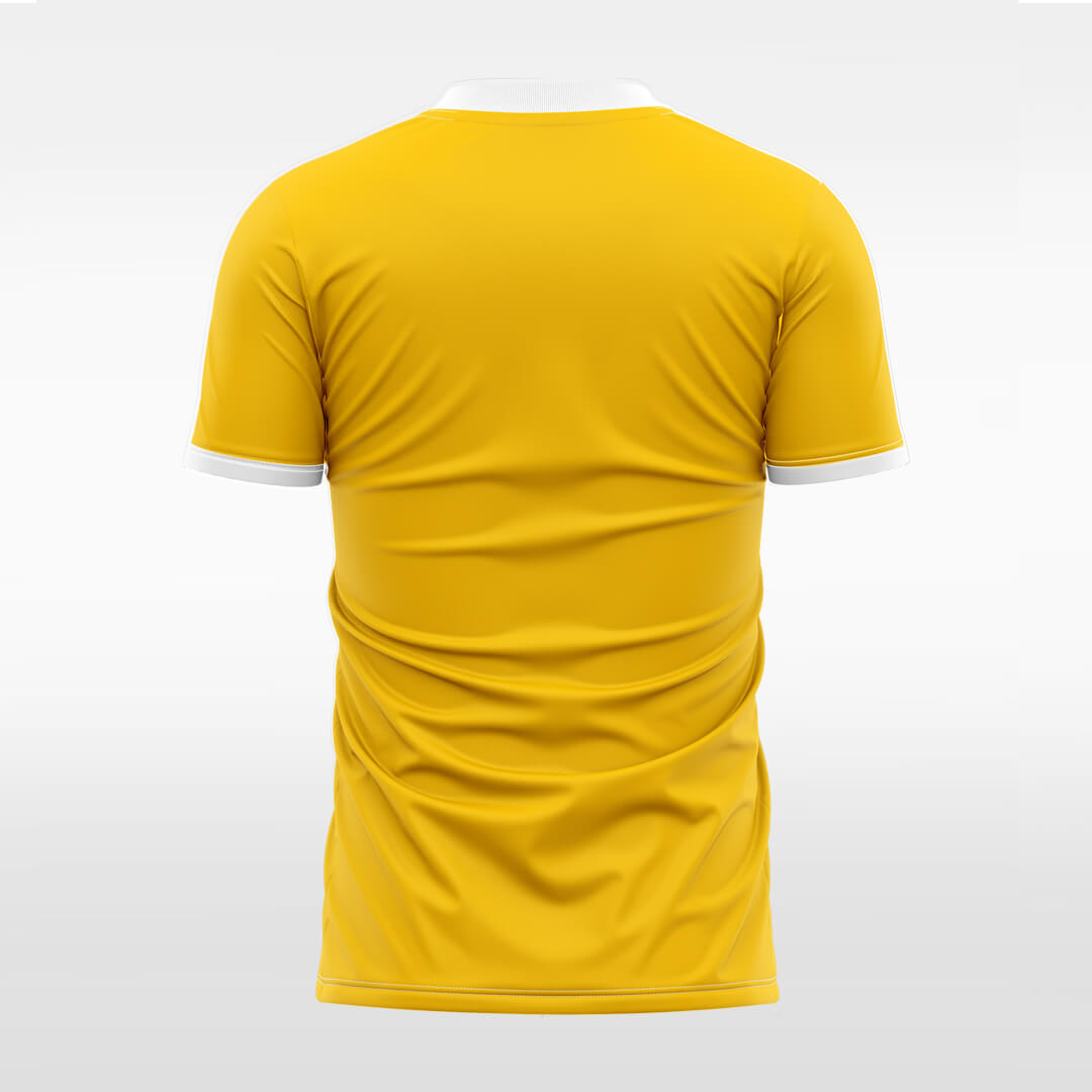 yellow custom sleeve jersey