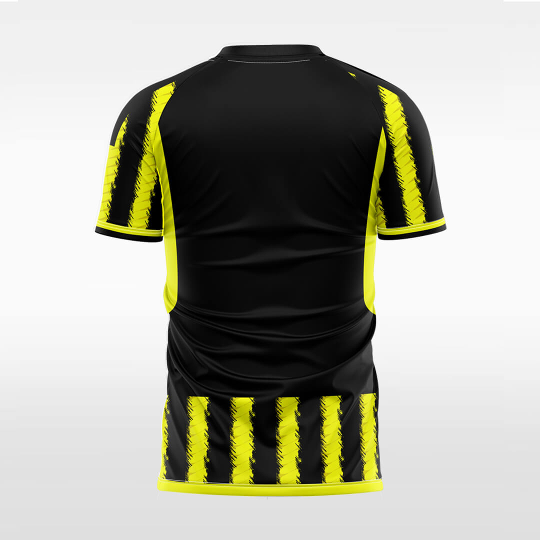 yellow custom soccer jersey for men sublimation