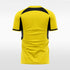 yellow custom soccer jersey for men sublimation