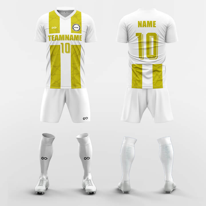 yellow custom soccer jerseys kit