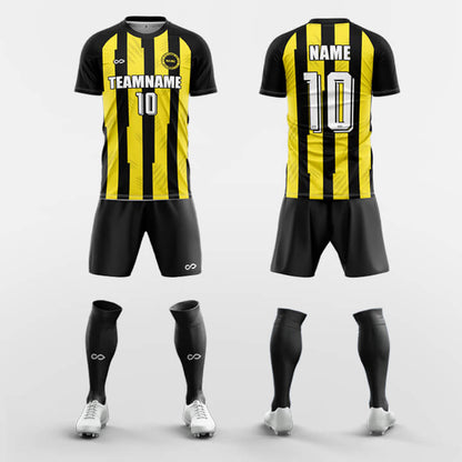 yellow custom soccer jerseys kit