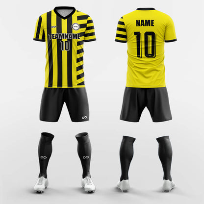 yellow custom soccer jerseys kit