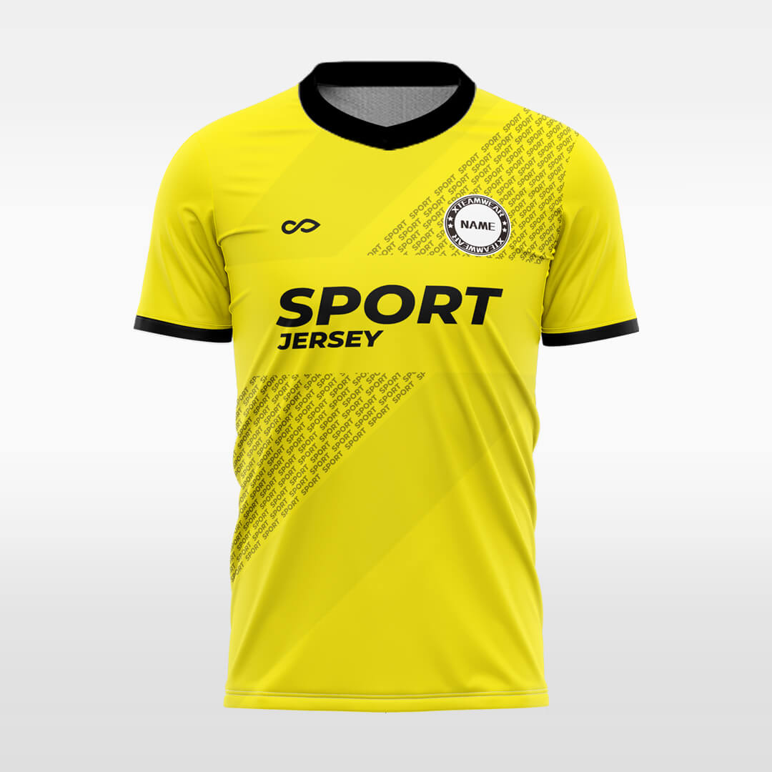 yellow  soccer jersey for men sublimation