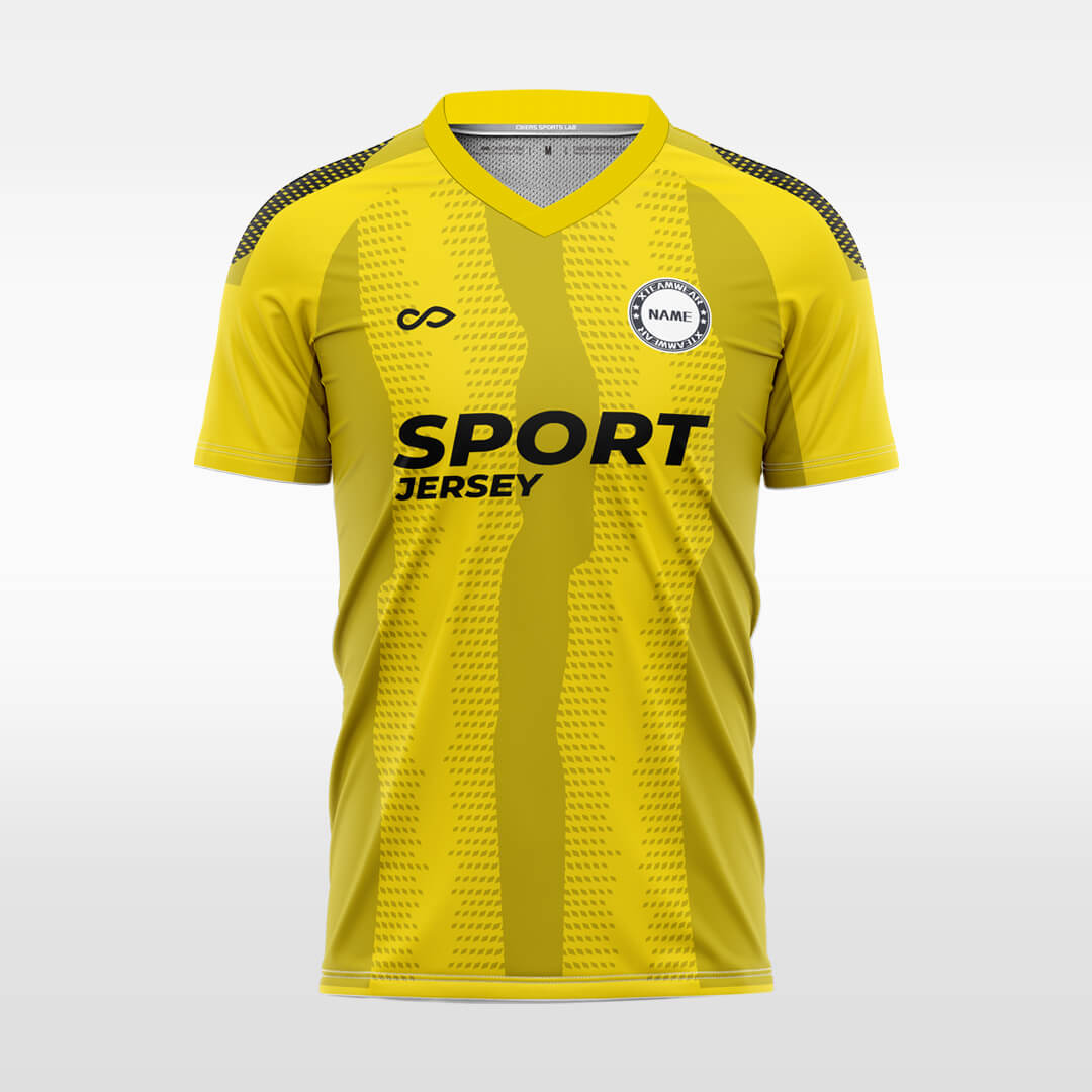 yellow soccer jersey for men sublimation