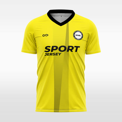 yellow  soccer jersey for men sublimation