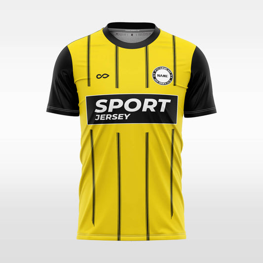 yellow  soccer jersey for men sublimation