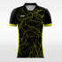 yellow space custom soccer jersey