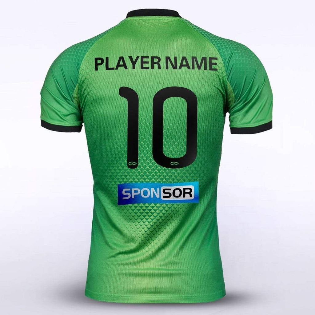 Custom Green Adult Goalkeeper Soccer Jersey