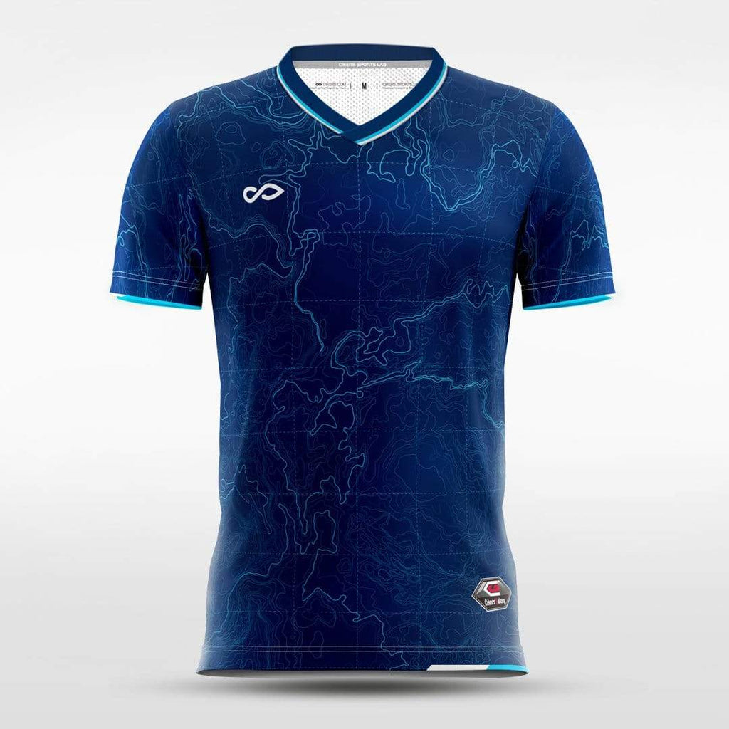 Navy Blue Custom Soccer Shirts