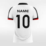 White & Black Men's Team Soccer Jersey Design