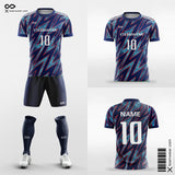 Blue Pop Camouflage All Over Sublimation Print Soccer Kits