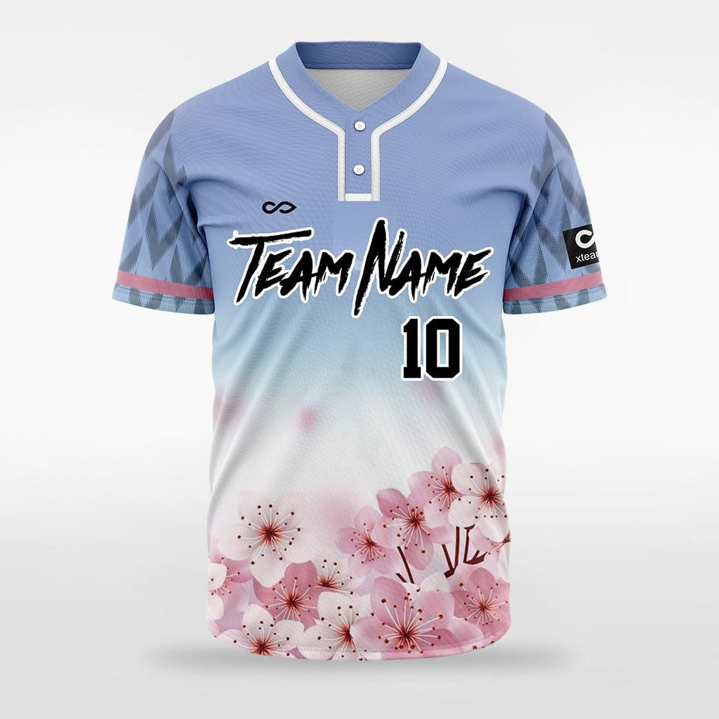 Sakura Way Men Sublimated 2-Button Baseball Jersey