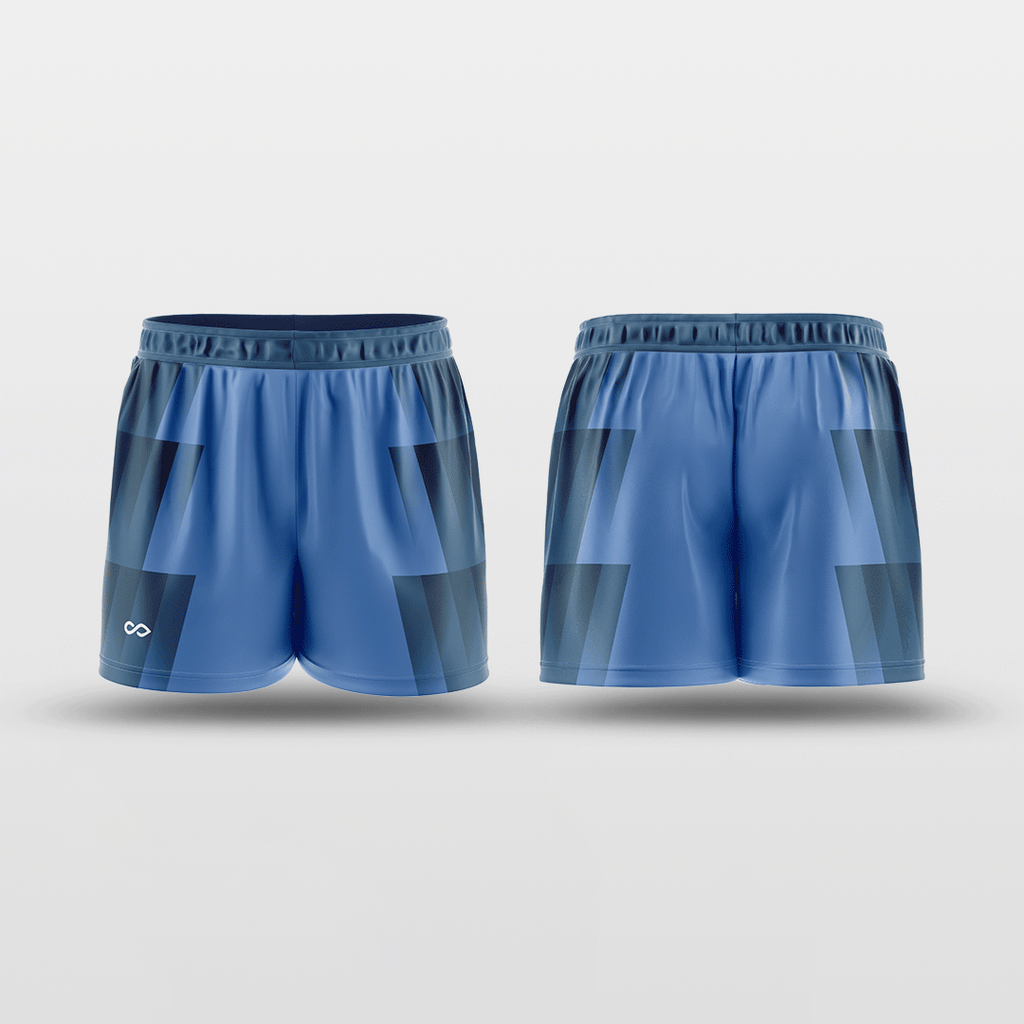 Blue&White Custom Reversible Shorts