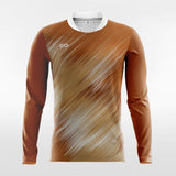 Burgundy Long Sleeve Soccer Jersey Design