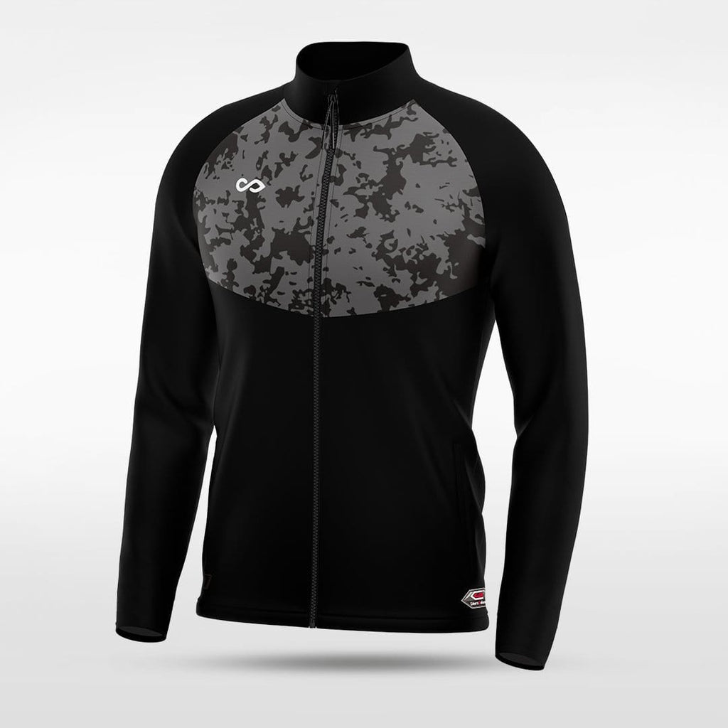 Black Embrace Blizzard Customized Full-Zip Jacket Design
