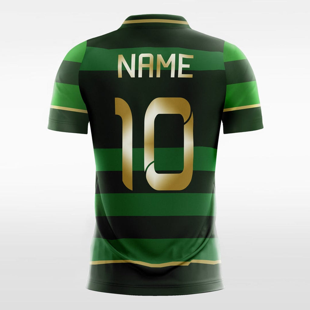 Green and Black Soccer Jersey