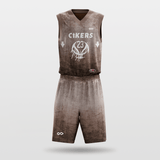 Brown Custom Basketball Uniform