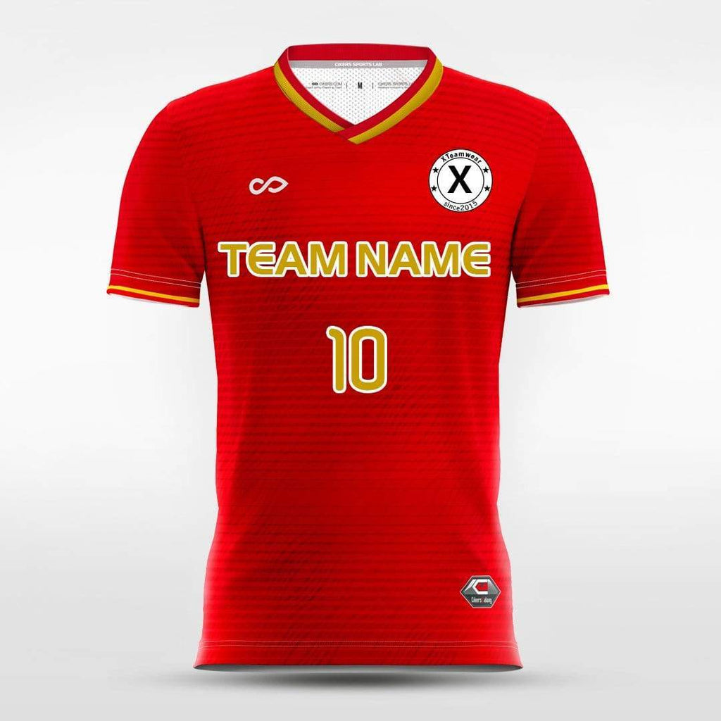 Team Spain Customized Men's Soccer Jersey