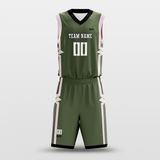 Dark Green Hero Customized Basketball Set