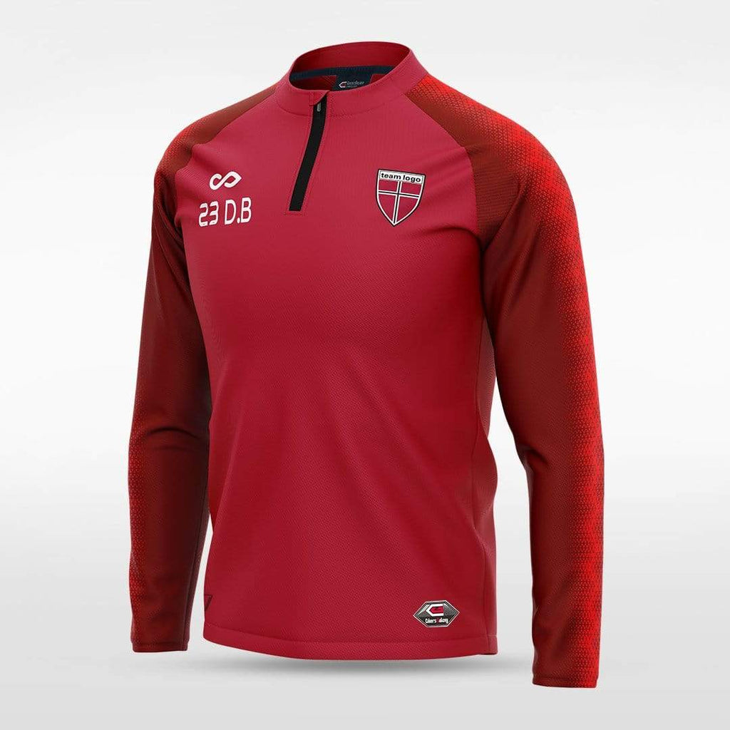 Red Embrace Radiance Sublimated 1/4 Zip Top