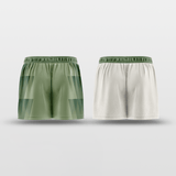 Green&White Custom Training Shorts