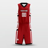 Red Hero Sublimated Basketball Team Set