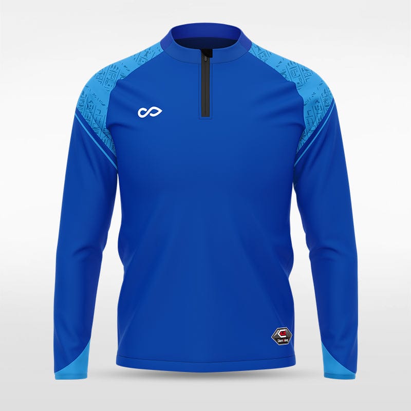 Blue Historic Egypt Sublimated 1/4 Zip Top