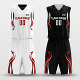 Black&White Custom Reversible Basketball Set