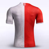 Red&White Sublimated Soccer Jersey for Team