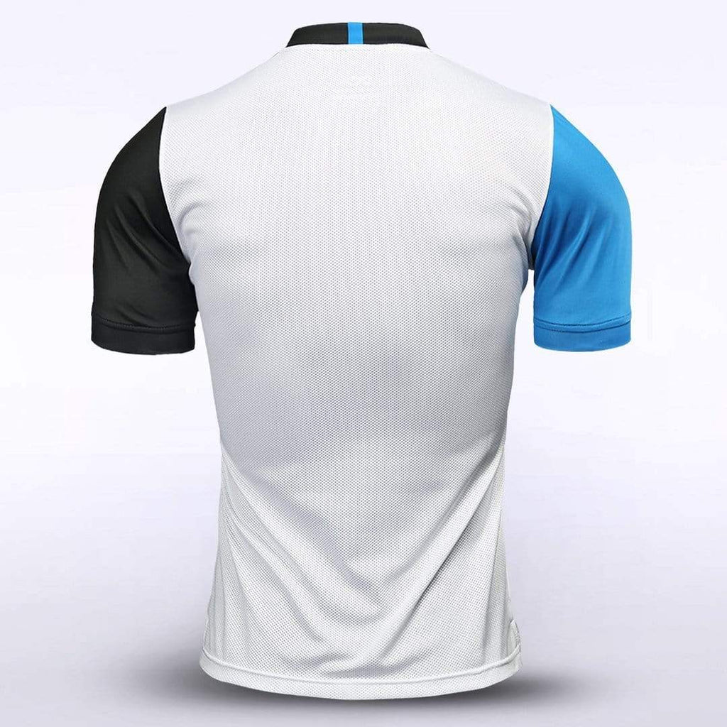 Blue & White Men's Team Soccer Jersey Design