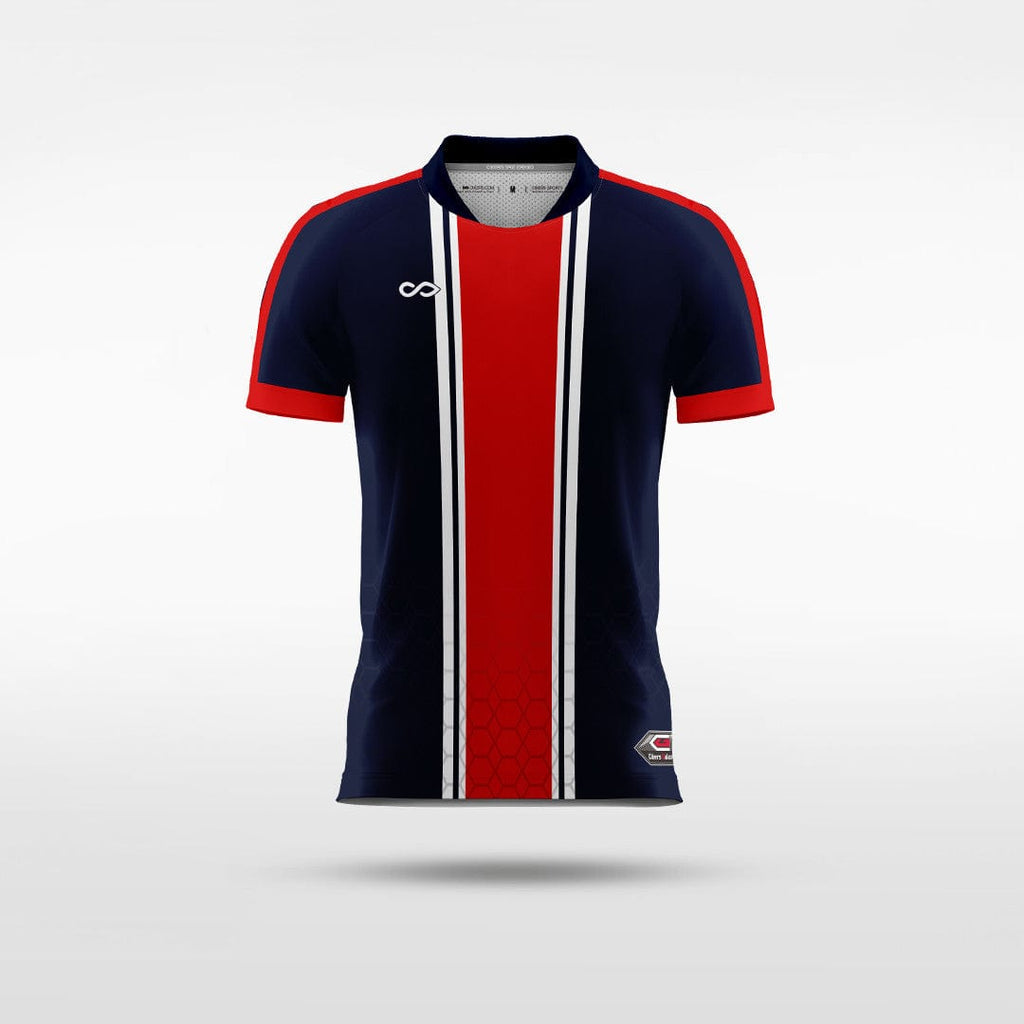 Custom Red & Black Kid's Soccer Jersey