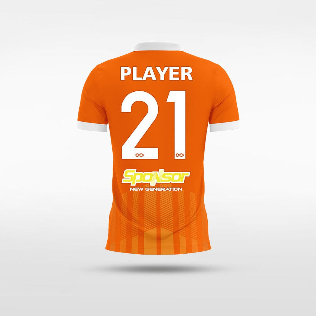 Custom Orange Kid's Sublimated Soccer Jersey