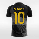 Black & White Men's Team Soccer Jersey Design