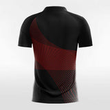 Black & Red Men's Team Soccer Jersey Design