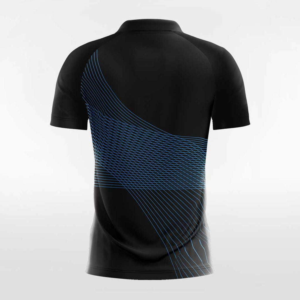 Black & Blue Men's Team Soccer Jersey Design
