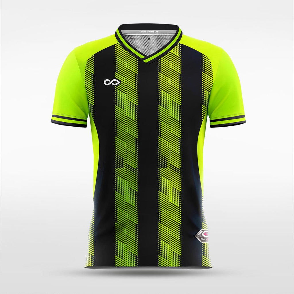 Custom Fluorescent Green Sublimated Soccer Jersey