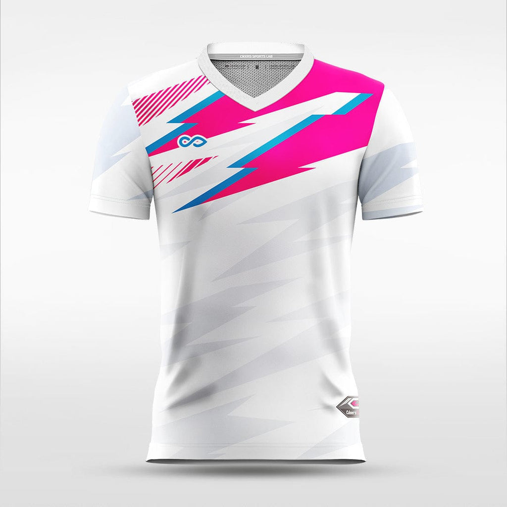Fluorescent Pink Soccer Jersey Design