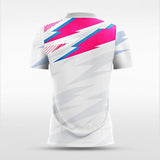 Custom Fluorescent Pink Soccer Jersey Design