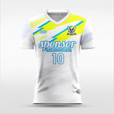 Customized Fluorescent Yellow Soccer Jersey Design