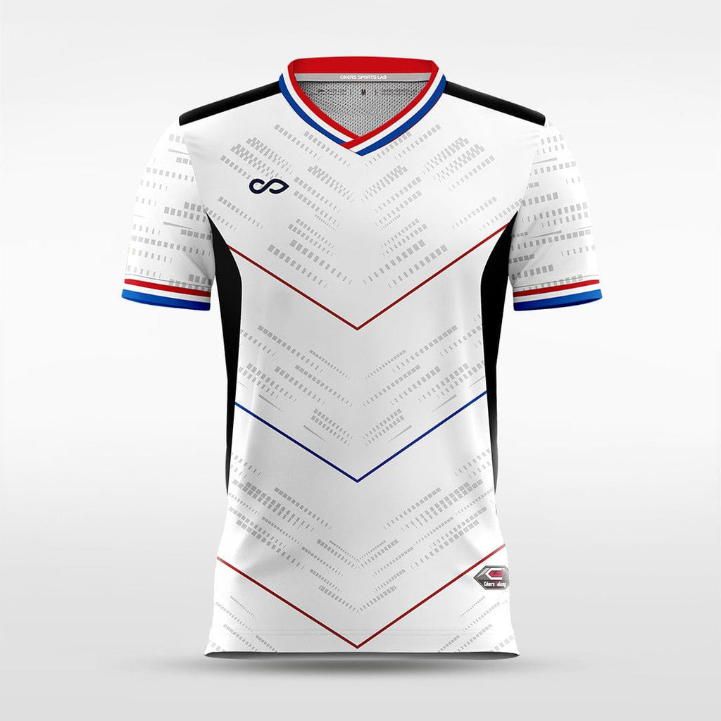 White Hourglass Soccer Jersey
