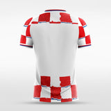 Custom Croatia Soccer Jerseys Plaid