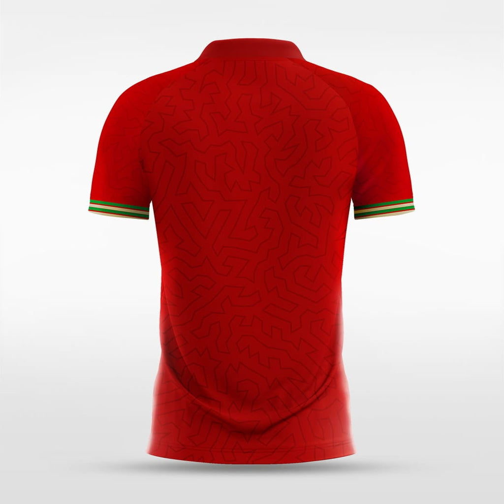 Portugal Soccer Jerseys Red Customized