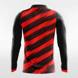 Red Thorn Long Sleeve Soccer Jersey