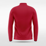 Red Embrace Mirror Customized Full-Zip Jacket Design