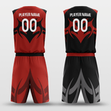 Black&Red Baron Sublimated Basketball Team Set