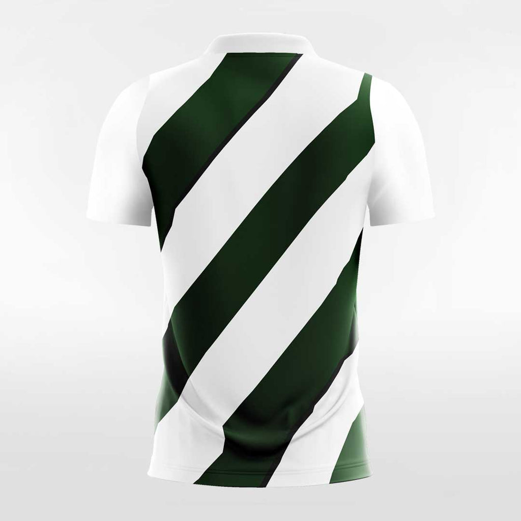 Green and White Men's Team Soccer Jersey Design
