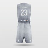 Grey Custom Basketball Set