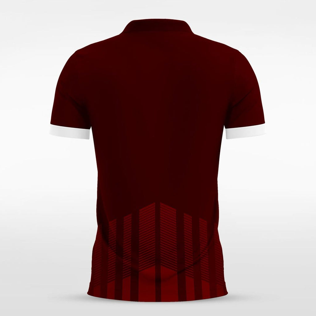 Custom Maroon Red Men's Sublimated Soccer Jersey