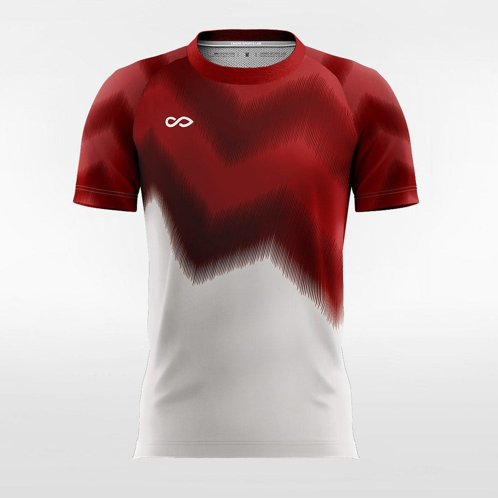 White & Red Pallas Soccer Jersey